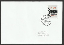 Portugal Lettre Voyagé Timbre Personnalisé 2012 Journée De L' étudiant Révolte 1962 Student Day Personalized Stamp Cover - Postembleem & Poststempel