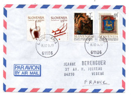 Slovénie--1994-- LJUBLIJANA  Pour VEDENE --84  (France)-- Beaux Timbres Divers    ......cachet - Slovénie