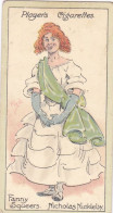 Characters From Dickens 1923 - Players Cigarette Cards - 45 Fanny Squeers, Nicholas Nickleby - Player's