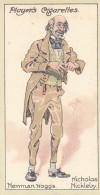 Characters From Dickens 1923 - Players Cigarette Cards - 46 Newman Noggs, Nicholas Nickleby - Player's