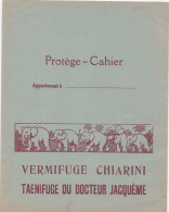 33692# PROTEGE CAHIER VERMIFUGE CHIARINI TAENIFUGE DOCTEUR JACQUEME TABLE MULTIPLICATION ELEPHANT - Book Covers