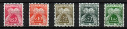 Francia (Tasas) Nº 90/94. - 1960-.... Postfris
