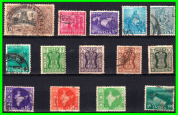 INDIA – ( ASIA ) – LOTE 14 SELLOS DIFERENTES AÑOS Y VALORES - Used Stamps