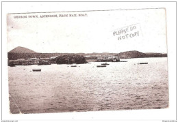 ASCENSION ISLAND George Town Ascension From Mail Boat PAQUEBOT CAPE TOWN POSTMARK - Ascensione