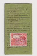 Bulgaria Bulgarie Bulgarien 1940 ID Card With Fiscal Revenue Stamp-Municipality Fund 2Lv. (37314) - Sellos De Servicio