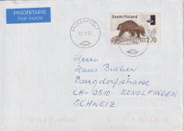Luftpost Brief  Valkeakoski - Konolfingen         1995 - Storia Postale