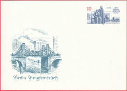 CP - Entier Postal - Berlin (Allemagne - DDR) - 750 Ans De Berlin - Marx-Engels Forum - Jungfernbrücke - Postkaarten - Ongebruikt