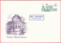 CP - Entier Postal - Berlin (Allemagne - DDR) - Poste Aérienne - 750 Ans De Berlin - Bodemuseum - Postcards - Mint