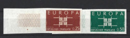 !!! PAIRE EUROPA 1963, ND LUXE, SIGNÉE R. BLANC, N°1396/1397 - Neufs