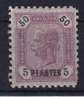 AUSTRIAN POST IN LEVANTE 1891 - MNH - ANK 29 - One Tooth Short On Lower Right Corner! - Levant Autrichien
