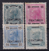 AUSTRIAN POST ON CRETA 1904 - MLH - ANK 8A, 9, 10A, 11A - Oostenrijkse Levant