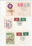 EUROPA - 1960s FDCs Special COUNCIL OF EUROPE Pmks FRANCE Fdc Stamps Cover - Collections