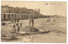 CPA Wenduyne, Plage Et Digue (lichte Plooi In Hoek) - Wenduine