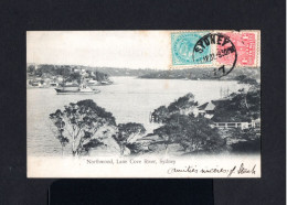 15411-AUSTRALIA-NEW SOUTH WALES.OLD POSTCARD SYDNEY To MARSEILLE (france).1907.Carte Postale AUSTRALIE - Cartas & Documentos
