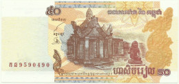 Cambodia - 50 Riels - 2002 - Pick: 52 - Unc. - Sign. 17 - National Banque - Cambodge