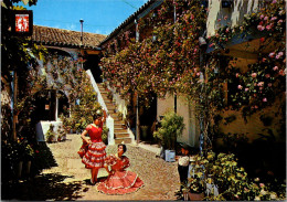 Spain Cordoba Courtyard With Locals In Traditional Dress  - Córdoba