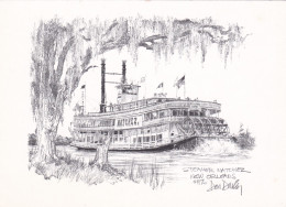 Louisiana New Orleans Steamer Natchez Artist Don Davey - New Orleans