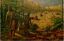 Alabama Dedville Horseshoe Bend National Military Park Artist Conception Creek Indian Village Of Tohopeka - Sonstige & Ohne Zuordnung