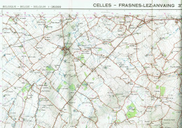 Institut Géographique Militaire Be - "CELLES-FRASNES LEZ ANVAING" - N° 37/3-4 - Edition: 1978 - Echelle 1/25.000 - Cartes Topographiques