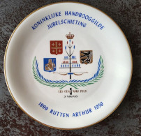 Schotel Koninklijke Handbooggilde Jubelschieting Les Gens Sans Peur Sint-Niklaas Arthur Rutten 1899- 1959 - Eisenarbeiten