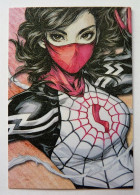 CARTE SEXY GIRL WAIFU BEAUTY MANGA MINT PAILLETTE Silk SpiderMan - Marvel