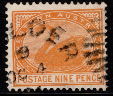 1902 Nine Pence Yellow-orange (#2) SG122 Cat £26.00 - Usados