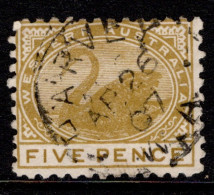 1905-12 Five Pence Pale Olive-bistre SG 155 (#2) Cat. £10.00 - Usati