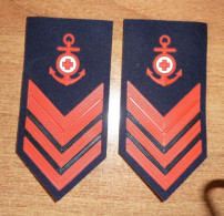 Sottocapo INFERMIERE - Marina Militare - Gradi  Manica Invernali Post 1970 -  Italian Navy Seaman Ranks  (rif.269) - Marinera