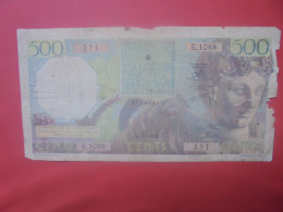 ALGERIE 500 FRANCS 1956 Abimé !!! (B.30) - Argelia