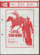 Tom Horn - Steve McQueen - A4 Smalfilm Studio Promotional Poster / Affiche With Synopsis - Affiches & Posters