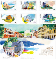 2023 China HK "Cultural Landmarks In Hong Kong" Stamps & MS Set MNH - Neufs