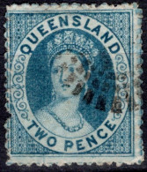 1868-74 Two Pance Dark Blue SG 62 (W4 Perf 13) Cat £2.75 - Used Stamps