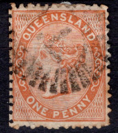 1879-81 One Penny Dull Orange. (W6 Crown &Q) Cat.£9.00 - Gebruikt