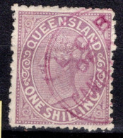 1882-91 One Shilling Pale Mauve SG 174 Cat 5.5 Fiscal Cancel - Used Stamps