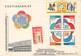 DDR - EINSCHREIBEN 1962 ERFURT - RHEYDT Mi 901-904 / 2086 - Briefe U. Dokumente