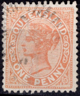 1887-91 One Penny Vermillion-red SG 179 (W6 Perf12)  Cat. £1.00 - Oblitérés