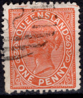 1890-94 One Penny Vermillion-red FU (#2) SG 187  Cat.£0.50 - Used Stamps