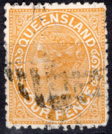 1890-94 Four Pence Orange SG 194 Cat. £3.25 - Used Stamps