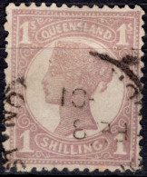 1897-1908 One Shilling 1/- Pale Mauve SG 251 Cat. £3.75 - Used Stamps