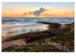VILA NOVA DE MILFONTES, Odemira, Beja - Rio Mira E Aspeto Da Vila   (2 Scans) - Beja