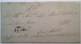 SERRA (Minas Gerais) 1836 SUPERB Entire Prephilatelic Cover To Ouro Preto. Rare & Exceptional Quality (Brazil - Voorfilatelie