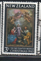 NEW ZEALAND NUOVA ZELANDA 1965 THE TWO TRINITIES BY MURILLO CHRISTMAS NATALE NOEL WEIHNACHTEN NAVIDAD 3p USED USATO - Used Stamps