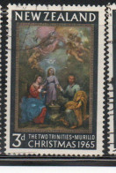 NEW ZEALAND NUOVA ZELANDA 1965 THE TWO TRINITIES BY MURILLO CHRISTMAS NATALE NOEL WEIHNACHTEN NAVIDAD 3p USED USATO - Oblitérés