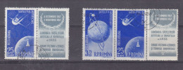 Roumanie - Yvert PA 69 / 71 Oblitérés - Avec Vignette - Espace - Satellites - - Gebruikt
