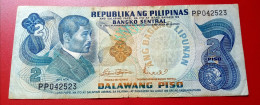 Philippines, 2 Piso, Jose Rizal, ND (1970) Pick 152a, Sign 8, Perfect - Philippines
