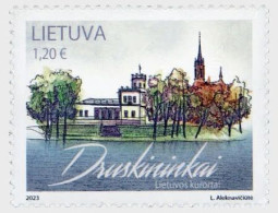 Lithuania Litauen Lituanie 2023 Lithuanian Resorts Druskininkai Mineral Waters Stamp Mint - Thermalisme