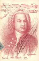 BACH 1750- PAR L'ILLUSTRATEUR R. PALMAROLA- SERIE A - - Zangers En Musicus