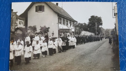 Carte Photo  Procession Moselle Ou Alsace Du Nord - Andere & Zonder Classificatie