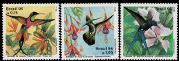 BRAZIL 1996 Mi 2700-2702 HUMMINGBIRDS MINT STAMPS ** - Colibríes