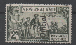 New Zealand, Used, Official, Michel 51D, Captain Cook At Poverty Bay - Gebruikt